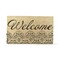1'6" x 2'6" Welcome Sentiment Fan Print Coir Mat Rectangle Indoor and Outdoor Coir Door Welcome Mat Beige